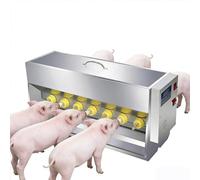 Stainless Steel Pig Milk Feeder with Nipples, Constant Temperature Auto Stirring for Efficient Livestock Care