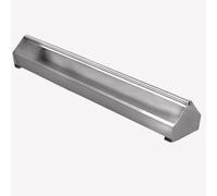 Stainless Steel Pigeon Feeder with Swivel Crossbar, Double-sided Poultry Feeding Trough for Chicks, Ducks, Birds, and Parrots