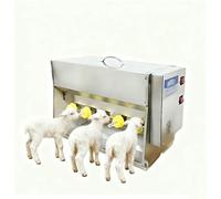 Stainless Steel Piglet Automatic Constant Temperature Milk Feeder, with Sound Source Hole, Nipple Silicone Piglet Feeding Station, Suitable for Farms and Ranches