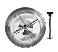 Stainless Steel Piglet Feeding Trough, Sow Milk Trough with Four Slots, Deep Bowl Design for Multiple Piglets, Easy to Clean Livestock Feeder for Farm Use