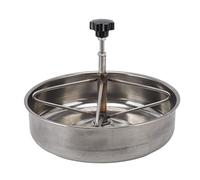 Stainless Steel Piglets Feeding Trough Plate, Pig Feed Trough for Farm Animals, Multiple Feeding Positions with Large Capacity, Durable Livestock Feeding Tool for Poultry and Swine (S)