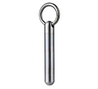 Stainless Steel Pill Box | 3 Layer Travel Pill Organizer with Keychain | Leak-proof Pocket Pill Box for Men Women | Medic Holder