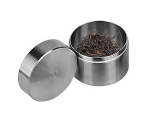 Stainless Steel Pill Container - Waterproof Travel Medicine Container, Pill Made of Metal, Airtight Canister for Loose Teas | Robust Supplement Box for Outdoor Camping Professions