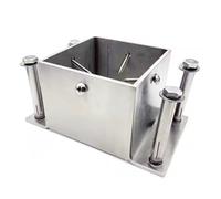 Stainless Steel Pillar Base Support for Decks & Fences 2x2 to 8x8 Inches Outdoor Railing Protector Kit Silver Durable & Stylish (5.7x5.7x3.9in)