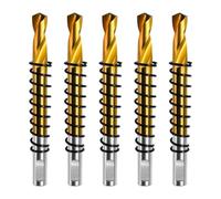 Stainless Steel Pilot Drill Bit, 6mm Diameter -Coated Center Drill for Precision Metalworking, Compatible with Standard Drill Chucks, Lightweight & High-Strength for Industrial and Home Use