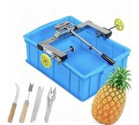 Stainless Steel Pineapple Peeler, Pineapple Skin Peeling Machine with Basket