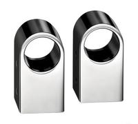 Stainless Steel Pipe Bracket 16mm for Towel Rod Railing Support Chrome | Round Tube Holder Fasteners for Bathroom Kitchen Heavy Duty Rust for proof Fixing Seat Stainless Steel Pipe Bracket(2pcs)