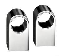 Stainless Steel Pipe Bracket 16mm Round Tube Holder for Towel Rail Railing - Chrome Finish Heavy Duty Support Fitting Kitchen Bathroom(2pcs)