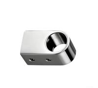 Stainless Steel Pipe Clip 16mm Round Tube Holder for Towel Rail Brackets and Railing Support - Chrome Finish Heavy Duty Bracket Single Fixing(1pc)