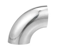 Stainless Steel Pipe Elbows 1pc OD 1.5-4 Inch 90 Degree Mandrel Bend Elbow SS304 Stainless Steel Tube Exhaust Pipe Modified(38mm 100mm)