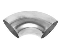 Stainless Steel Pipe Elbows 60mm To 76mm 90 Degree Mandrel Bend Elbow Car Modified Exhaust Pipe Tubing Piping Welded Connection(76x175x1.2mm)