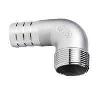 Stainless Steel Pipe Fittings, 1pcs 90°Elbow, 20mm 25mm 32mm 38mm 40mm Hose Barb X 3/4" 1" 1-1/2" 1-1/4" 2" Male 304 Stainless Steel 90 Degree Elbow Pipe Fitting(3/4" 20MM)