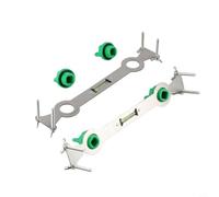 Stainless Steel Pipe Leveler for Bathroom Plumbing Fixtures - Adjustable Water Pipe Positioning Tool with Integrated Bubble Level, 2