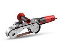 Stainless Steel Pipe Polishing Machine, 1100W with Variable Speeds and Sanding Belts, for Grinding Plastic Aluminum Iron Steel Tubes