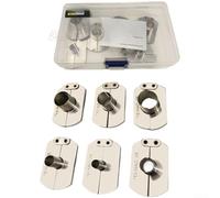 Stainless Steel Pipe Remover Tool Set, Quick Release Pipe Disassembly Tool Kit, Air Line Remover with Handle for Truck Fittings, 6-Piece Set Covering 6/8/10/12/14/16mm Pipes(Stainless Steel)