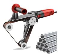 Stainless Steel Pipe Sander with Adjustable Speed for Efficient Burnishing, Finishing and Rust Removal - Versatile Tool for Metalworking and Fabrication