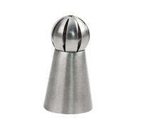 Stainless Steel Piping Tips Set, 1PC Stainless Steel Silver Ball Shape Cream Pastry Icing Piping Nozzle for Cupcakes(Type 3)