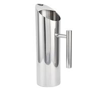 Stainless Steel Pitcher, 304 Stainless Steel Water Kettle Straight Tea Sturdy Jugs Bar Ice Cold Coffee Pot KTV Beverage Thickened Large Capacity Handle D Coffee 1.5L (Straight