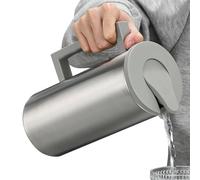 Stainless Steel Pitcher | Large Capacity Juice Pitcher with Lid | Non-Slip Handle Drinking Storage Container for Hot Cold Beer Coffee Juice Beverage