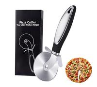 Stainless Steel Pizza Cutter - Easy to Cut and Clean, Premium Pizza Slicer with Ergonomic Handle & Gift Box | Ideal for Thick/Thin Crust Pizzas | Dishwasher Safe | UK Stock