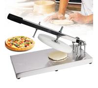 Stainless Steel Pizza Dough Press Machine, Household Portable Dough Maker Tool for Flatbreads, 14cm Plate, Easy to Use
