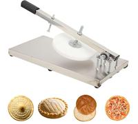 Stainless Steel Pizza Dough Press Machine with Extension Rod for Commercial or Family Use 20-24cm Manual Kitchen Tool for Perfect Pizza Crusts, Dough Crusts, Bread Crusts(20cm)