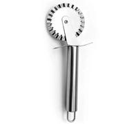 Stainless Steel Pizza Rolling Cutter Set - 2-in-1 Single and Double Wheel Pizza Slicer, Thin Crust and Pastry Rolling Cutter, for Home Baking, Cheese, and Dough Cutting