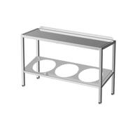 Stainless Steel Pizza Topping Station - Wall-Mounted Food Serving Tray & Condiment Rack for Ingredients Prepping (57x18.5x38.5CM) - Perfect Seasoning Organizer