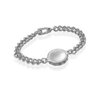 Stainless Steel Plain SOS Talisman Bracelet - F2403