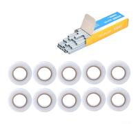 Stainless Steel Plant Ties with PE Tape, Reusable Vine Clips for Tomato Grape Cucumber Trellis, Garden Binder Tool with Nails,(J)