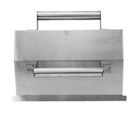 Stainless Steel Plastering Skimming Trowel, Hand Plaster Tiling Tool with Dual Handles, Controllable Mortar Port for Smooth Wall Finishing, Durable Corner Trowel for Flooring and