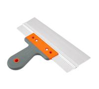 Stainless Steel Plastering Spatula - Stiff Drywall Taping & Filling Knife with Ergonomic Rubber Handle, Jointing, Skimming, Plastering & Rendering Tool for Wall Repair & DIY (300 mm (12"))