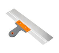 Stainless Steel Plastering Spatula - Stiff Drywall Taping & Filling Knife with Ergonomic Rubber Handle, Jointing, Skimming, Plastering & Rendering Tool for Wall Repair & DIY (450 mm (18"))