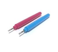 Stainless Steel & Plastic Slotted Quilling Tools Pink 10cm Pack of 10
