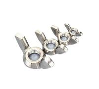 Stainless Steel Plated Wing Nut, Butterfly Wing Nuts Bolts Fasteners M3-M12 304 Stainless Steel Hand Tighten(M8(5PCS))