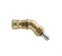 Stainless Steel Plus Brass 1/4 in Quick Disconnect Swivel Coupler for Pressure Washers - 360° Rotation 0-45° Tilt Adjustment for Car Rims Gutters Hard-to-reach Areas(A)