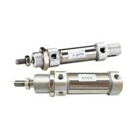 Stainless steel pneumatic mini cylinder MI8/ 10/12-25x300/ 16/20-50/100/