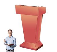 Stainless Steel Podium Stand - Heavy Base Lectern for Church, Classroom & Conference - Ideal for Wedding & Speech Presentations - Durable, Professional Design
