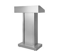 Stainless Steel Podium Stand - & Versatile Support for Reading, Laptop Use, Office, School, Church & Public Speaking - Ideal for Professals & Presentats