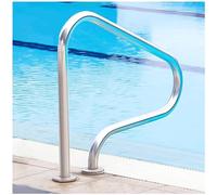 Stainless Steel Pool Handrail - 304 Stainless Steel Pool Rail | Expansion Screws Included | 330lbs Load Capacity | 31.5x31.5inch | 800x800MM | for In-ground Pools | No pre embedding Required