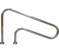 Stainless Steel Pool Handrail for Secure Inground Pool Entry, Easy Mount Grab Rail with Covers for Safety and Durability