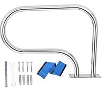 Stainless Steel Pool Handrail for Secure Poolside Access and Safety, Swimming Safety Rail with Base Plate