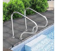 Stainless Steel Pool Handrail - Secure Safety Grip for Indoor and Outdoor Swimming Areas - Easy Installation Kit