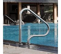 Stainless Steel Pool Handrail with Base Plate for Safety and Stability, Quick Install Indoor/Outdoor Swimming Pool Ladder Step Railing, Durable and Rust-Resistant