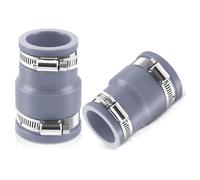 Stainless Steel Pool Hose Adapter for Skimmer Vacuum Coupling Connector with Clamps for Ground Swimming Pools Stainless Steel Screw Clamps Adapter