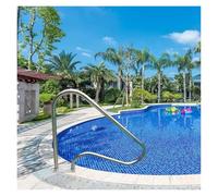 Stainless Steel Pool il 304 Silver Safety Railing with Humanized Handle Easy Installation and Stylish Poolside Support for Enhanced Safety