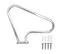 Stainless Steel Pool Railing, 39"x31.9" Humanized Swimming Pool Handrail with Complete Accessories