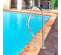 Stainless Steel Pool Safety Railing - 3-Bend Design for Secure Entry & Exit, Ideal for Decks, Gardens, and Water Parks