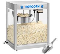 Stainless Steel Popcorn Machine 1350 W 5 Kg/hour - Popcorn Makers by Royal Catering Silver