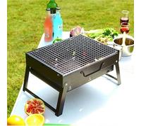 Stainless Steel Portable Folding BBQ Grill - Compact Outdoor Barbecue for Camping, Garden & Travel - Rustproof Charcoal Grill with Large Cooking Surface - Easy Setup & Lightweight Design